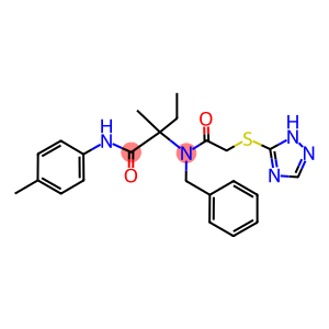 2-{BENZYL[2-(1H-1,2,4-TRIAZOL-5-YLSULFANYL)ACETYL]AMINO}-2-METHYL-N-(4-METHYLPHENYL)BUTANAMIDE