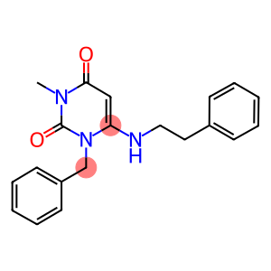 1-BENZYL-3-METHYL-6-[(2-PHENYLETHYL)AMINO]PYRIMIDINE-2,4(1H,3H)-DIONE