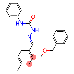 2-BENZYLOXYMETHYL-4,5-DIMETHYL-1,4-CYCLOHEXADIENECARBALDEHYDE4-PHENYLSEMICARBAZONE