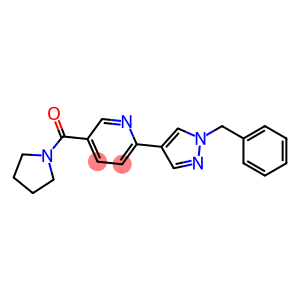 2-(1-BENZYL-1H-PYRAZOL-4-YL)-5-(PYRROLIDIN-1-YLCARBONYL)PYRIDINE