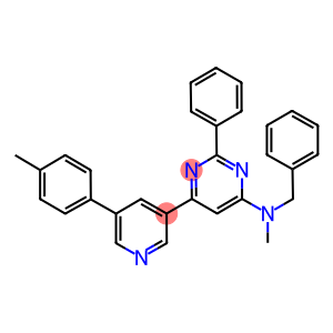 BENZYL-METHYL-[2-PHENYL-6-(5-P-TOLYL-PYRIDIN-3-YL)-PYRIMIDIN-4-YL]-AMINE