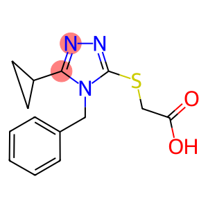 [(4-BENZYL-5-CYCLOPROPYL-4H-1,2,4-TRIAZOL-3-YL)THIO]ACETIC ACID