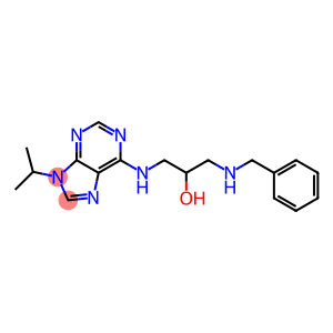 6-BENZYLAMINO-2-HYDROXYPROPYLAMINO-9-ISOPROPYLPURINE