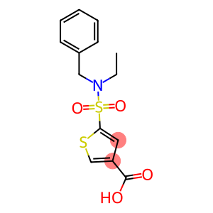 5-[benzyl(ethyl)sulfamoyl]thiophene-3-carboxylic acid