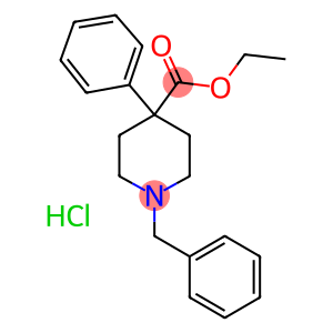 1-BENZYL-4-PHENYL-4-PIPERIDINECARBOXYLIC ACID ETHYL ESTER HYDROCHLORIDE