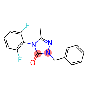 2-benzyl-4-(2,6-difluorophenyl)-5-methyl-2,4-dihydro-3H-1,2,4-triazol-3-one