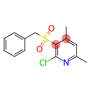 3-(benzylsulfonyl)-2-chloro-4,6-dimethylpyridine