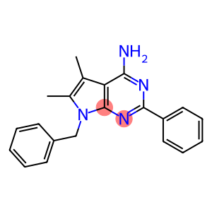 7-benzyl-5,6-dimethyl-2-phenyl-7H-pyrrolo[2,3-d]pyrimidin-4-amine