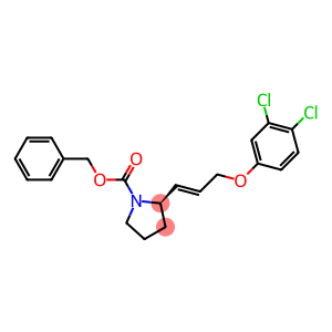 benzyl (2R)-2-[(E)-3-(3,4-dichlorophenoxy)-1-propenyl]tetrahydro-1H-pyrrole-1-carboxylate