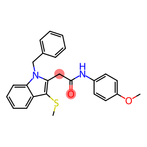 2-[1-benzyl-3-(methylsulfanyl)-1H-indol-2-yl]-N-(4-methoxyphenyl)acetamide