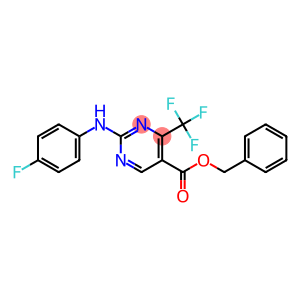 benzyl 2-(4-fluoroanilino)-4-(trifluoromethyl)pyrimidine-5-carboxylate