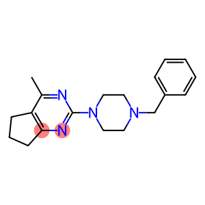 2-(4-benzylpiperazino)-4-methyl-6,7-dihydro-5H-cyclopenta[d]pyrimidine