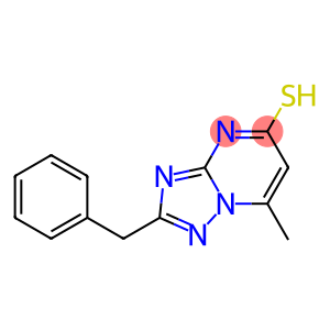 2-Benzyl-7-methyl-s-triazolo[1,5-a]pyrimidine-5-thiol