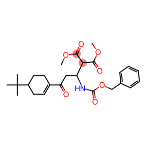 2-[1-[(Benzyloxycarbonyl)amino]-3-oxo-3-(4-tert-butyl-1-cyclohexenyl)propyl]malonic acid dimethyl ester