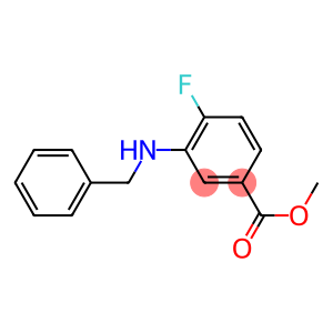 3-Benzylamino-4-fluorobenzoic acid methyl ester