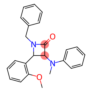 1-Benzyl-3-(methylphenylamino)-4-(2-methoxyphenyl)azetidin-2-one