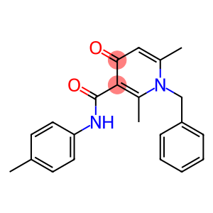 1-Benzyl-1,4-dihydro-2,6-dimethyl-N-(4-methylphenyl)-4-oxopyridine-3-carboxamide