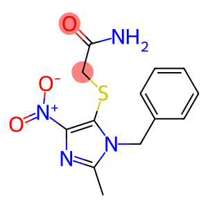 2-[(1-Benzyl-2-methyl-4-nitro-1H-imidazol-5-yl)thio]acetamide