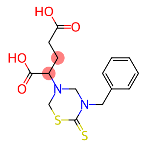 2-[(5-Benzyl-6-thioxotetrahydro-2H-1,3,5-thiadiazin)-3-yl]pentanedioic acid