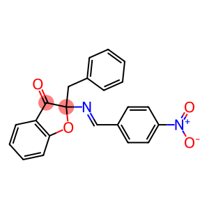 2-Benzyl-2-(p-nitrobenzylideneamino)benzofuran-3(2H)-one