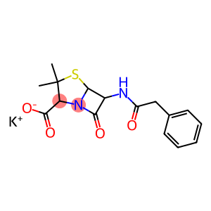 6-(Benzylcarbonylamino)-7-oxo-3,3-dimethyl-1-aza-4-thiabicyclo[3.2.0]heptane-2-carboxylic acid potassium salt