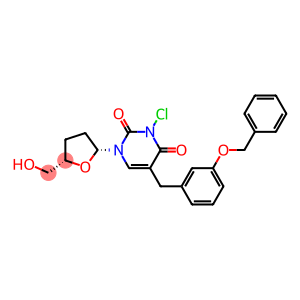 5-[3-(Benzyloxy)benzyl]-3-chloro-2',3'-dideoxyuridine