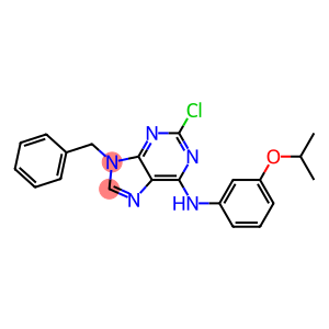 9-Benzyl-2-chloro-6-(3-isopropyloxyphenylamino)-9H-purine