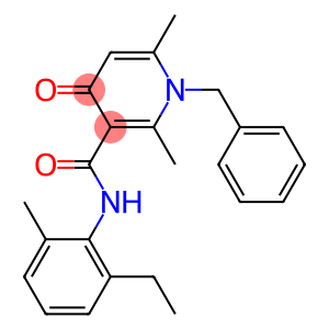 1-Benzyl-1,4-dihydro-2,6-dimethyl-N-(2-ethyl-6-methylphenyl)-4-oxopyridine-3-carboxamide