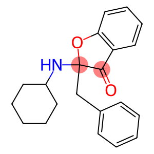 2-Benzyl-2-cyclohexylaminobenzofuran-3(2H)-one