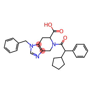 1-Benzyl-4,5,6,7-tetrahydro-5-(cyclopentylphenylacetyl)-1H-imidazo[4,5-c]pyridine-6-carboxylic acid