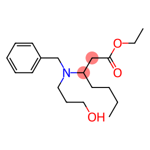 3-[Benzyl(3-hydroxypropyl)amino]heptanoic acid ethyl ester