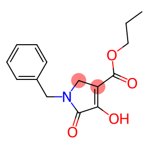 1-Benzyl-2,5-dihydro-4-hydroxy-5-oxo-1H-pyrrole-3-carboxylic acid propyl ester