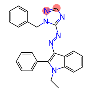 1-Benzyl-5-(1-ethyl-2-phenyl-1H-indol-3-ylazo)-1H-1,2,4-triazole