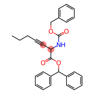 2-Benzyloxycarbonylamino-3-heptynoic acid diphenylmethyl ester