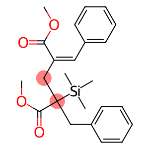2-Benzyl-4-benzylidene-2-(trimethylsilyl)pentanedioic acid dimethyl ester