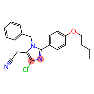 1-Benzyl-2-(4-butyloxyphenyl)-4-chloro-1H-imidazole-5-acetonitrile