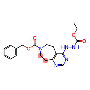 benzyl 4-(2-(ethoxycarbonyl)hydrazinyl)-8,9-dihydro-5H-pyriMido[4,5-d]azepine-7(6H)-carboxylate