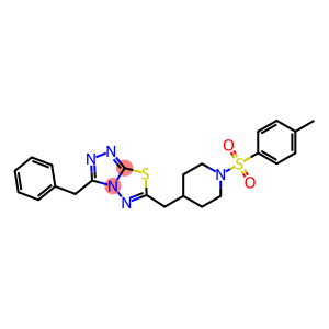 3-benzyl-6-((1-tosylpiperidin-4-yl)Methyl)-[1,2,4]triazolo[3,4-b][1,3,4]thiadiazole