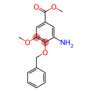 2-(Benzyloxy)-3-methoxy-5-(methoxycarbonyl)aniline, 3-Amino-2-(benzyloxy)-5-(methoxycarbonyl)anisole