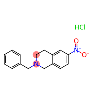 2-Benzyl-6-nitro-1,2,3,4-tetrahydroisoquinoline hydrochloride, 97+%