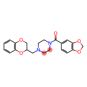 1-(1,3-Benzodioxol-5-ylcarbonyl)-4-[[(2,3-dihydro-1,4-benzodioxin)-2-yl]methyl]piperazine