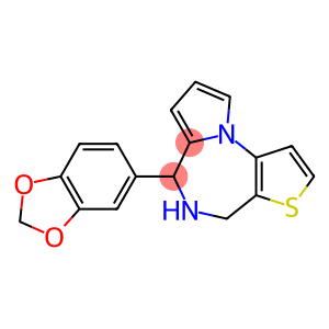 6-(1,3-Benzodioxol-5-yl)-5,6-dihydro-4H-pyrrolo[1,2-a]thieno[2,3-f][1,4]diazepine