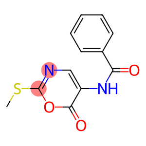 5-Benzoylamino-2-methylthio-6H-1,3-oxazin-6-one