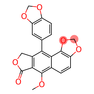 5,6-(Methylenebisoxy)-9-methoxy-4-(1,3-benzodioxol-5-yl)naphtho[2,3-c]furan-1(3H)-one