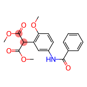 2-(5-Benzoylamino-2-methoxyphenyl)malonic acid dimethyl ester