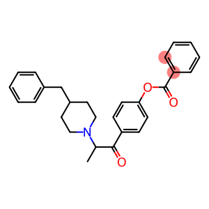 Benzoic acid p-[2-(4-benzyl-1-piperidinyl)propionyl]phenyl ester