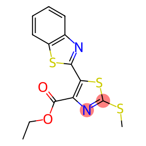 5-(Benzothiazol-2-yl)-2-(methylthio)thiazole-4-carboxylic acid ethyl ester