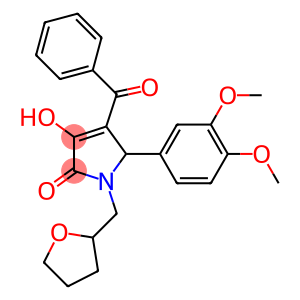 4-benzoyl-5-(3,4-dimethoxyphenyl)-3-hydroxy-1-(tetrahydro-2-furanylmethyl)-1,5-dihydro-2H-pyrrol-2-one