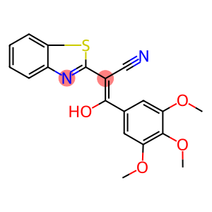 2-(1,3-benzothiazol-2-yl)-3-hydroxy-3-(3,4,5-trimethoxyphenyl)acrylonitrile