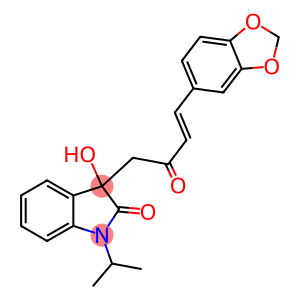 3-[4-(1,3-benzodioxol-5-yl)-2-oxo-3-butenyl]-3-hydroxy-1-isopropyl-1,3-dihydro-2H-indol-2-one